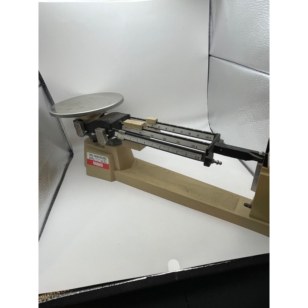 Ohaus Triple Beam Balance Scale 2610g 5lb 2oz Lab School Tested Works